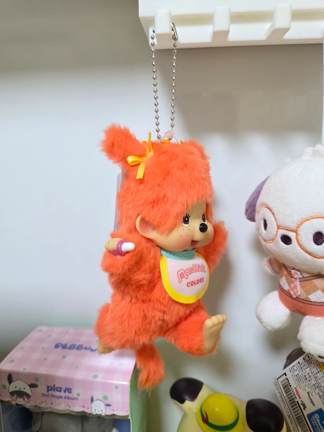 관절 커스텀 몬치치 키링 오렌지 양갈래 상품이미지3