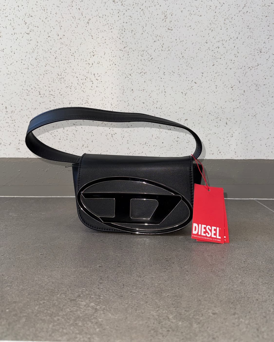 Diesel 1DR Mini Bag Plaque Black (새제품) 상품이미지1