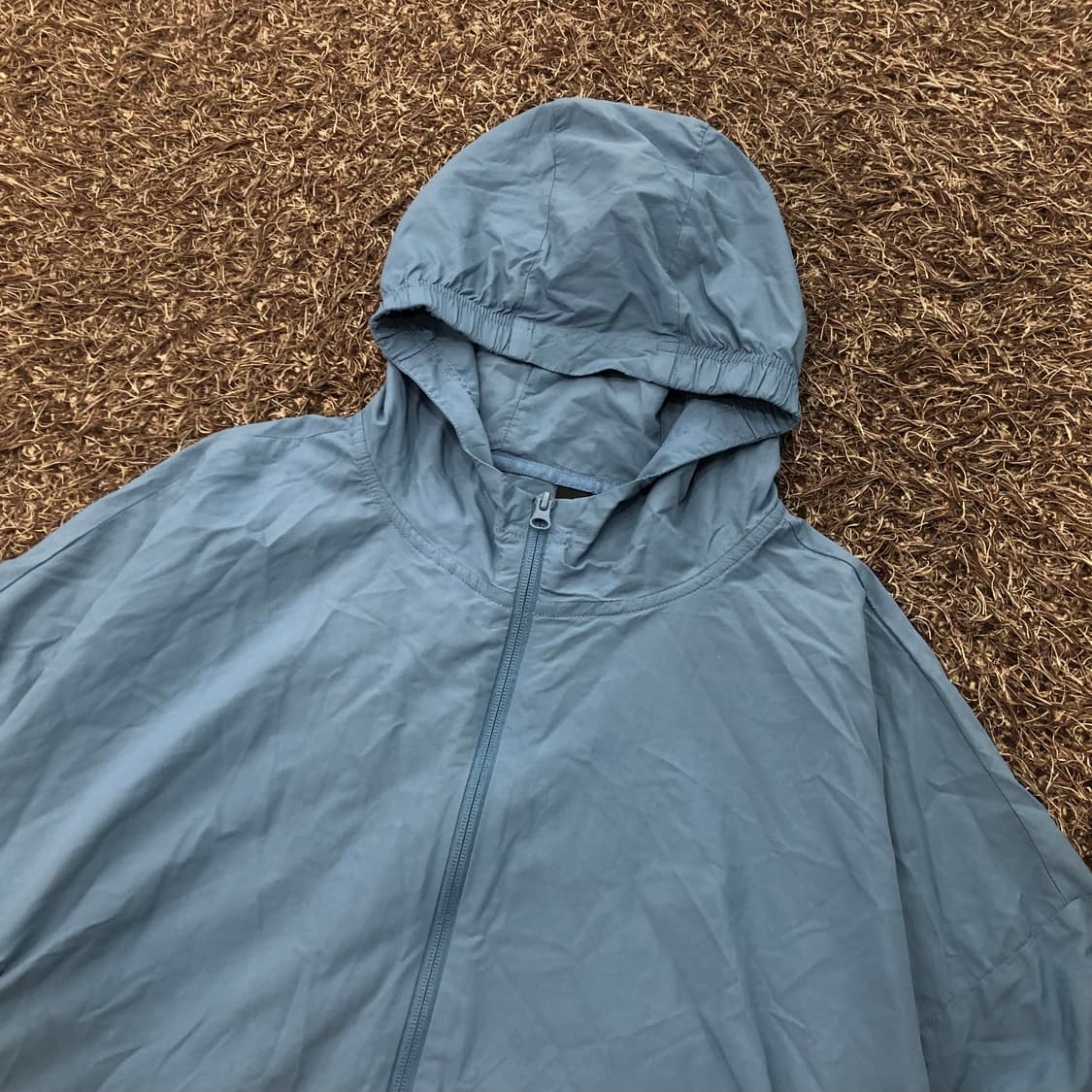 아디다스 삼선 후드 우븐 바람막이 블루 상품이미지2