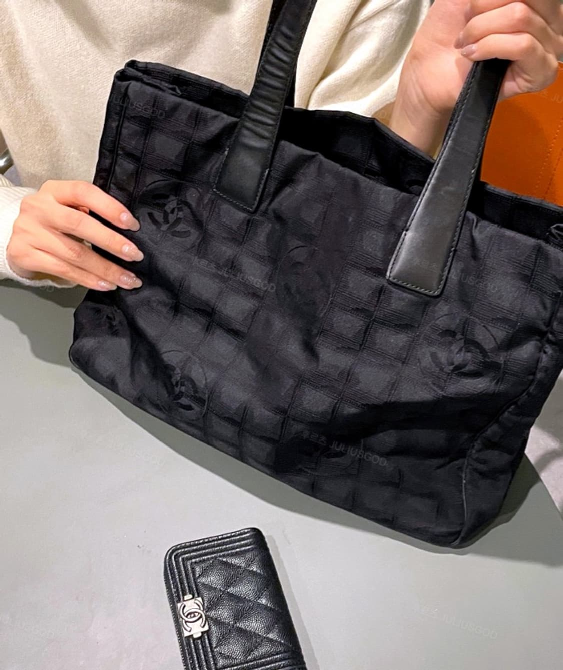 [정품] CHANEL 샤넬 나일론 토트백 가방 숄더백  상품이미지5