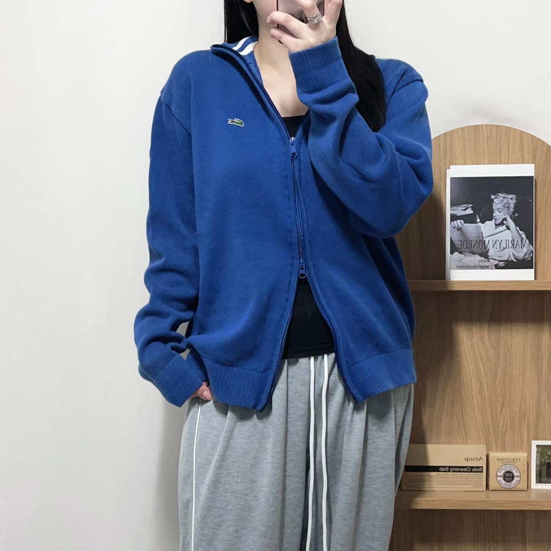 [정품] 라코스테 블루 투웨이 니트집업 [ 5 ] 상품이미지1