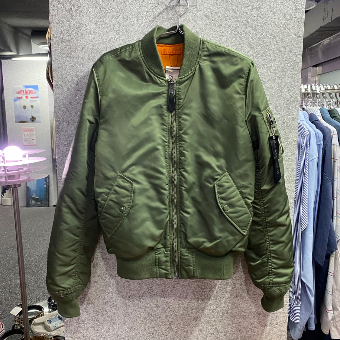 알파인더스트리 리버시블 ma-1 항공자켓 B3917 상품이미지3