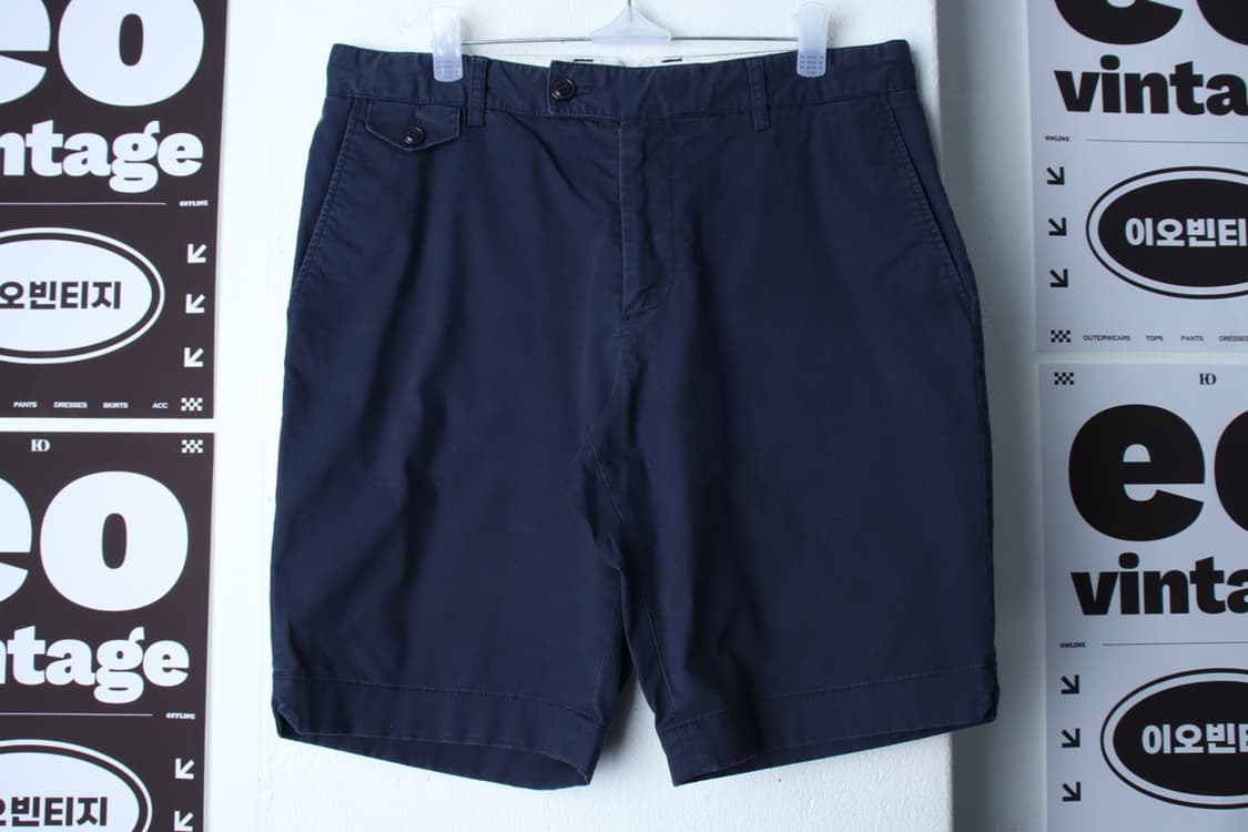 (L) 라코스테 반바지 팬츠 네이비 치노 아메카지-P10130 상품이미지2