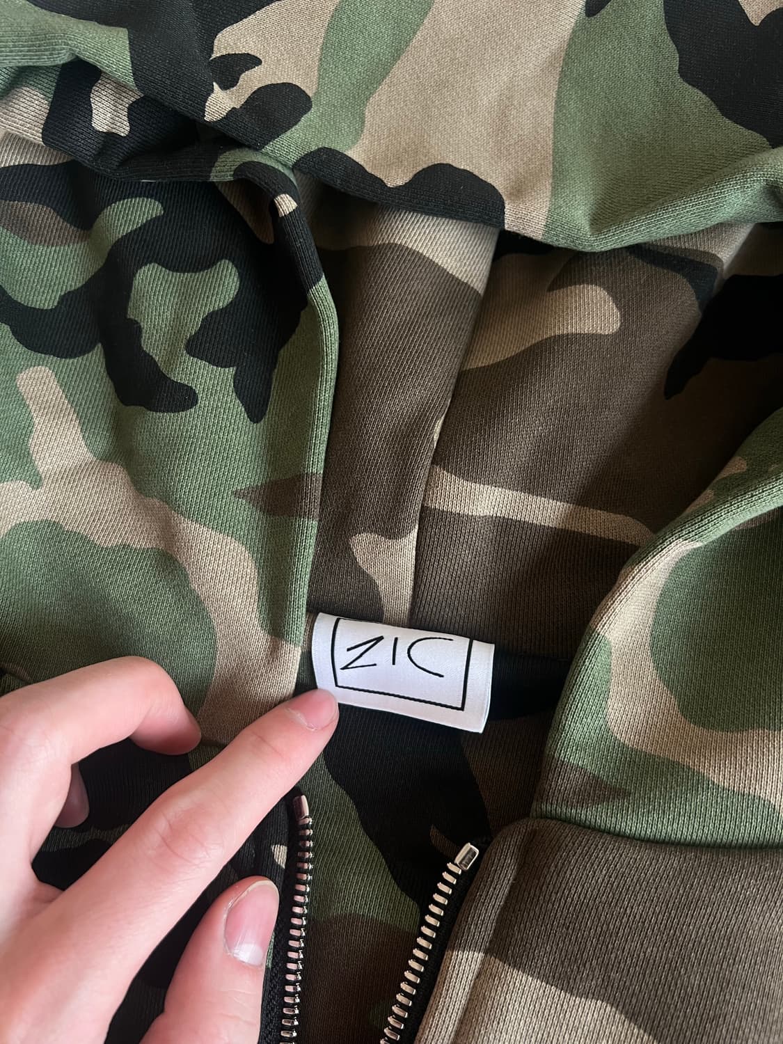 zicmade 카모 후드집업 L 새제품 상품이미지5