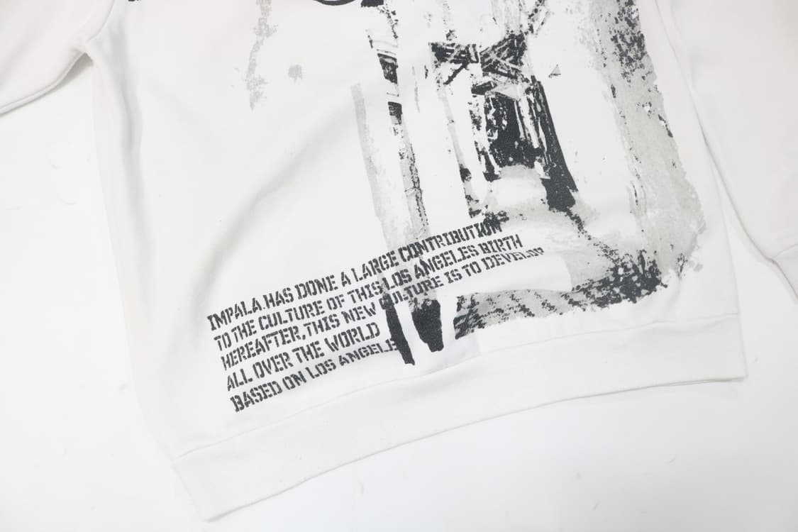 IMPALA 임팔라 웨스트코스트 그래픽 화이트 스웨트셔츠 상품이미지5