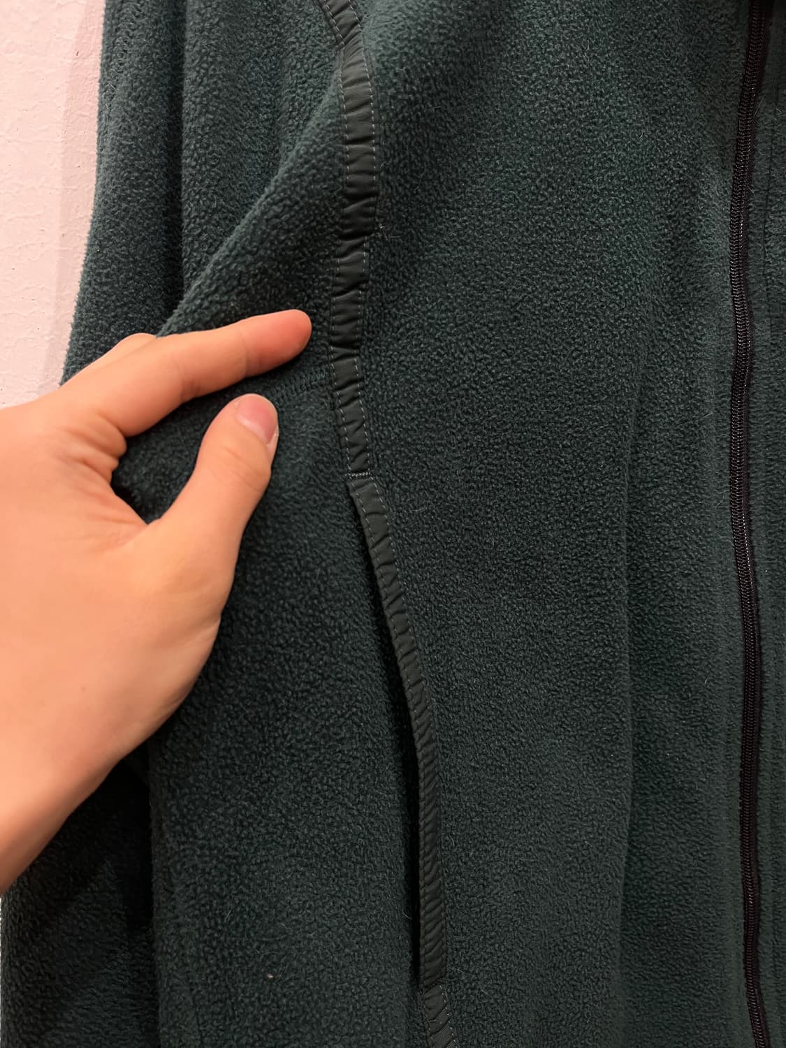 90s 파타고니아 플리스 자켓 그린 Made in USA (M) 상품이미지5