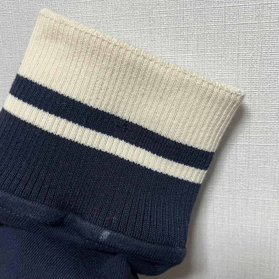 배드블러드 로고 크롭 집업 네이비 상품이미지8