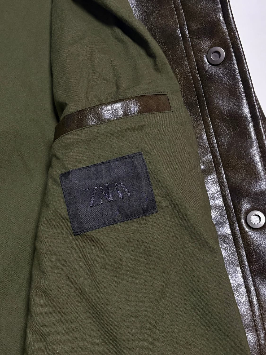 ZARA 자라 페이크 레더자켓 상품이미지9