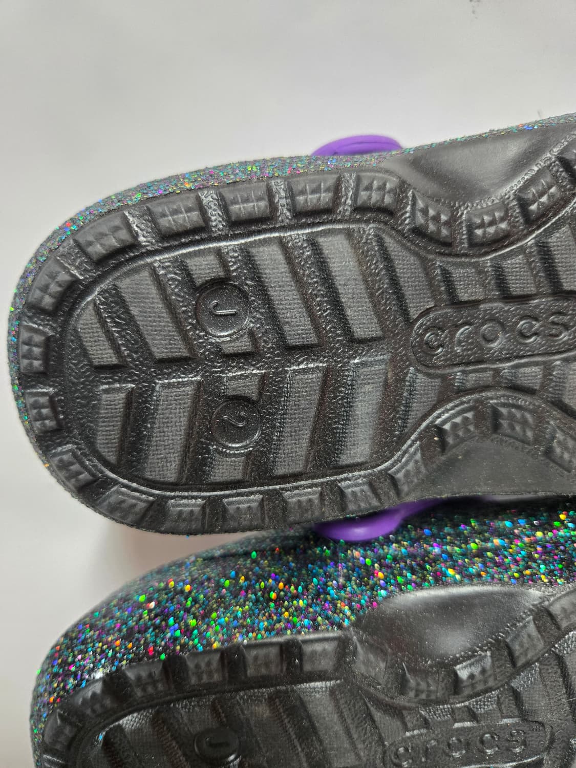 거의새신발)크록스 글리터 털 실내화 퍼플J2 210mm 상품이미지6