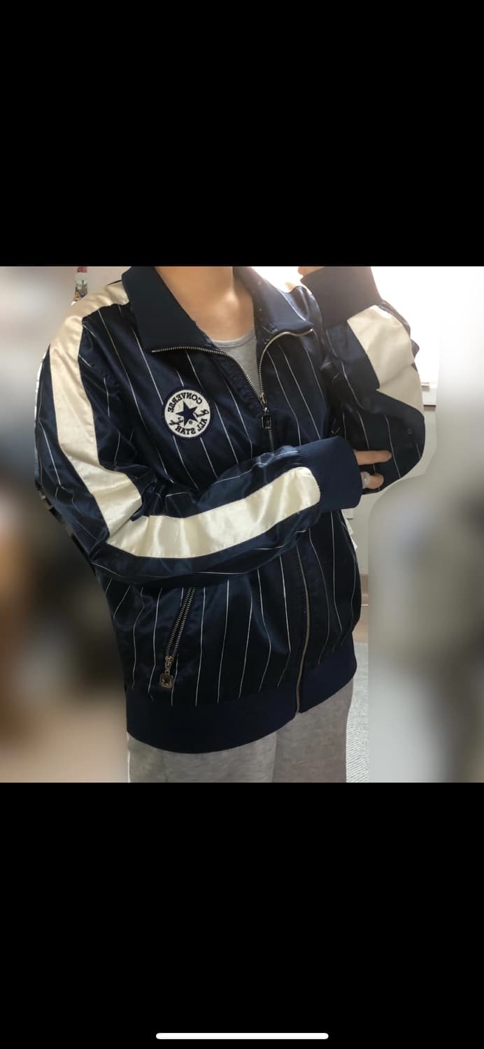 빈티지 컨버스 네이비 스트라이프 자켓 바시티 상품이미지6