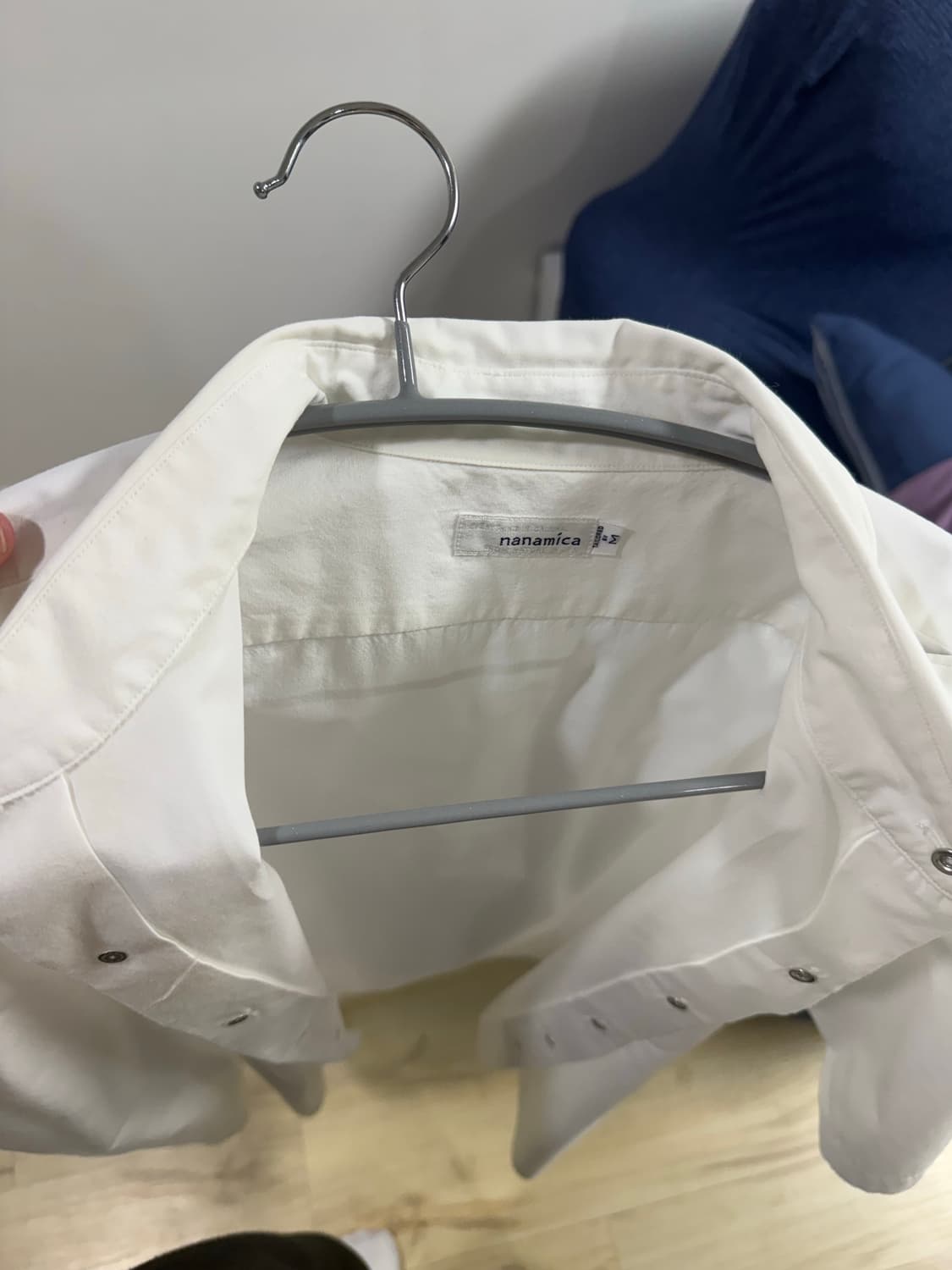 나나미카 레귤러카라 윈드셔츠 화이트 m사이즈 상품이미지2