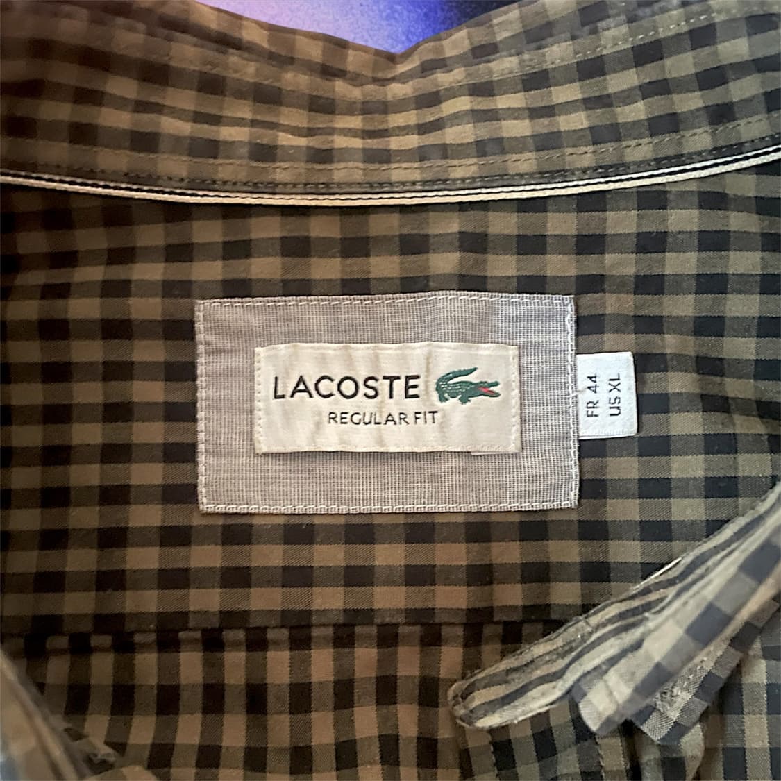 라코스테 체크 셔츠 상품이미지2