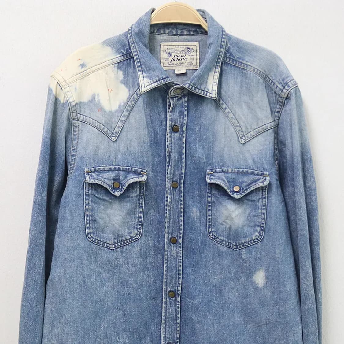 디젤 나염 데님 셔츠 65531 상품이미지3