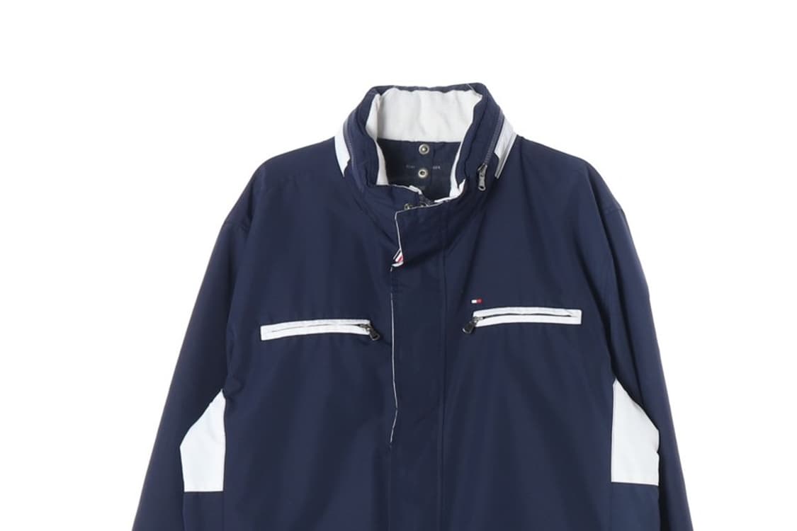 타미힐피거 올드스쿨 네이비 배색 바람막이 XL 상품이미지3