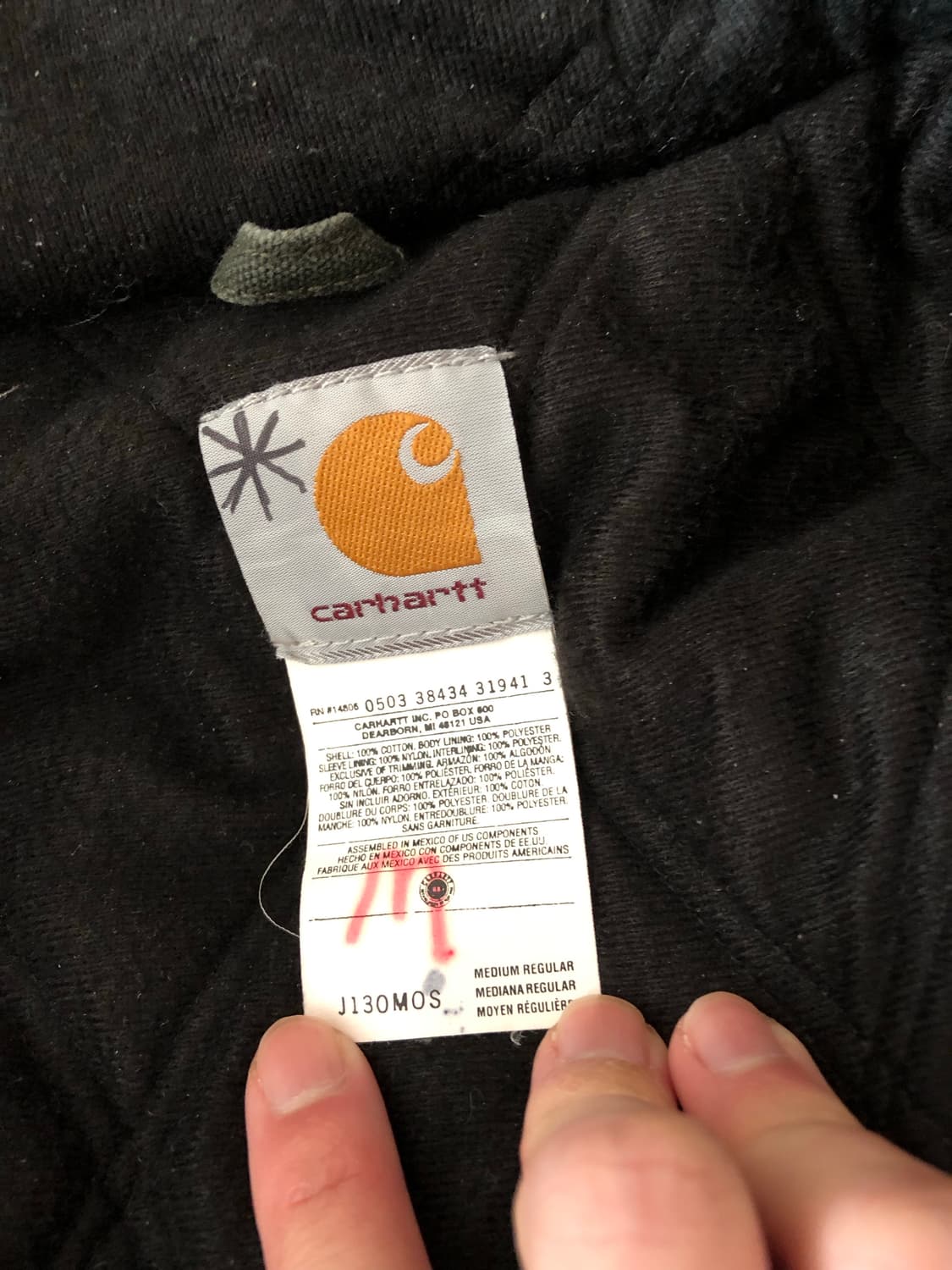 [M] 칼하트 j130 mos 모스그린 액티브 판매 상품이미지3