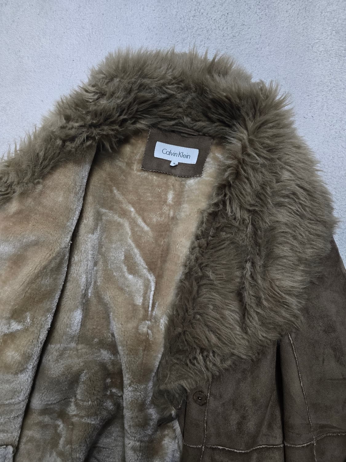 캘빈클라인 내추럴 스카 무스탕 코트 M 상품이미지3