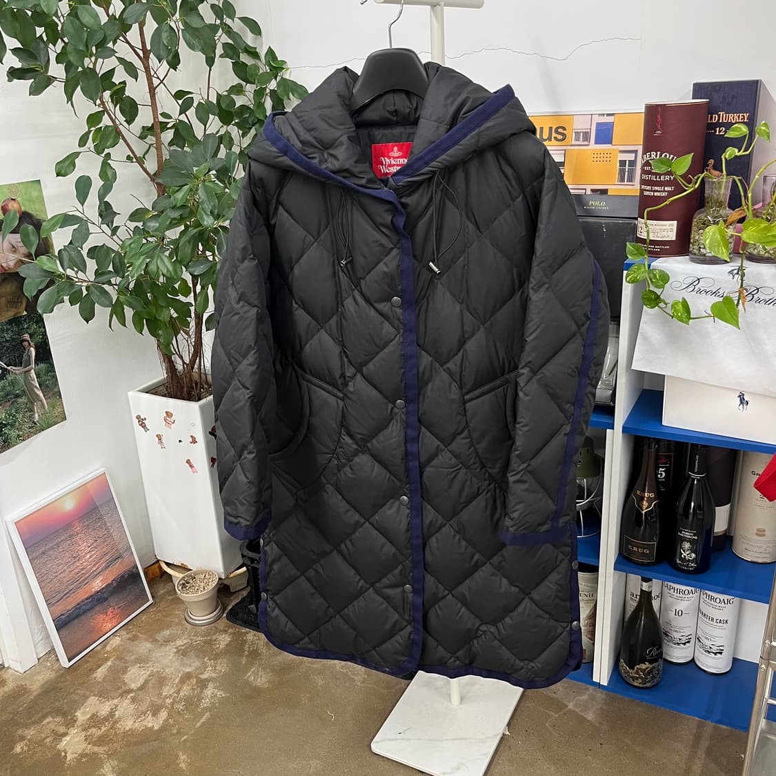 비비안웨스트우드 레드라벨 후드 롱패딩 점퍼 1  상품이미지1