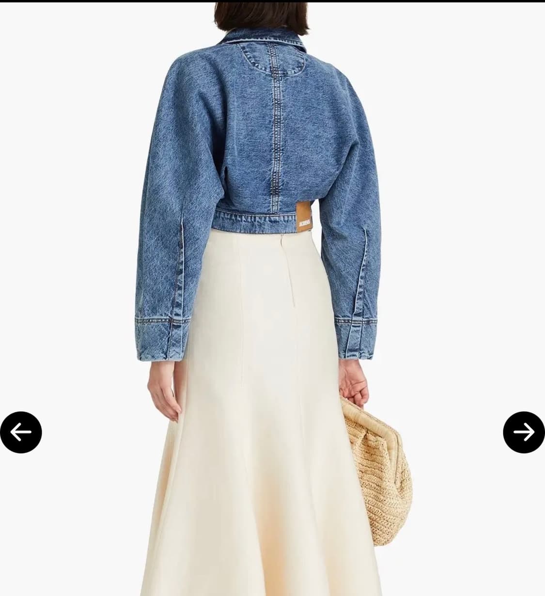 [새상품]자크뮈스 데님 크롭 자켓 상품이미지2