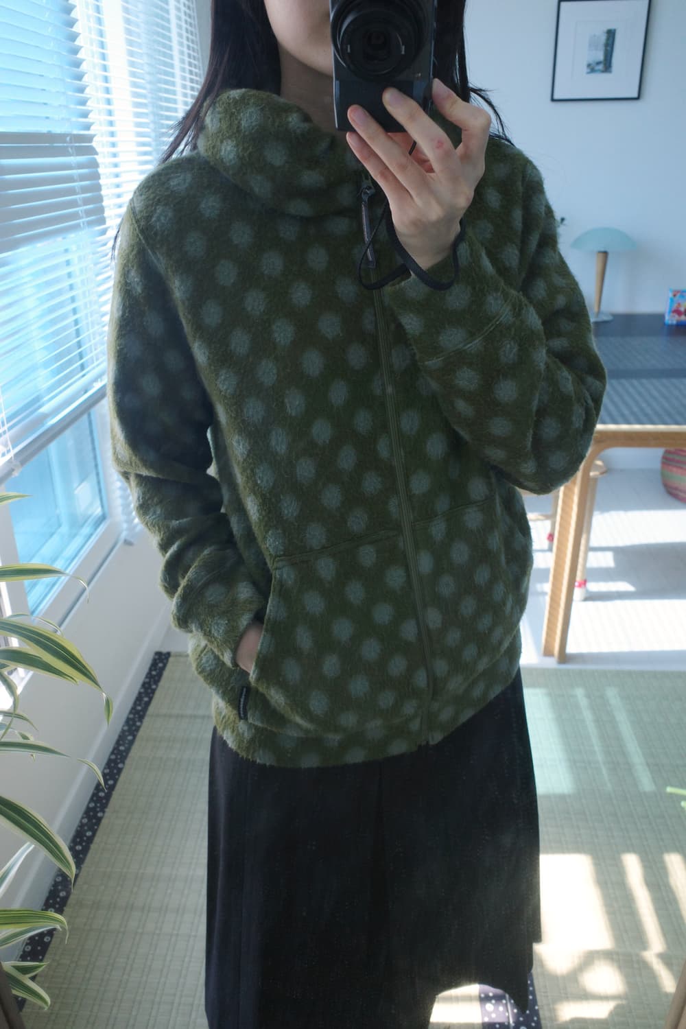 메르시보꾸 도트 후리스 상품이미지1