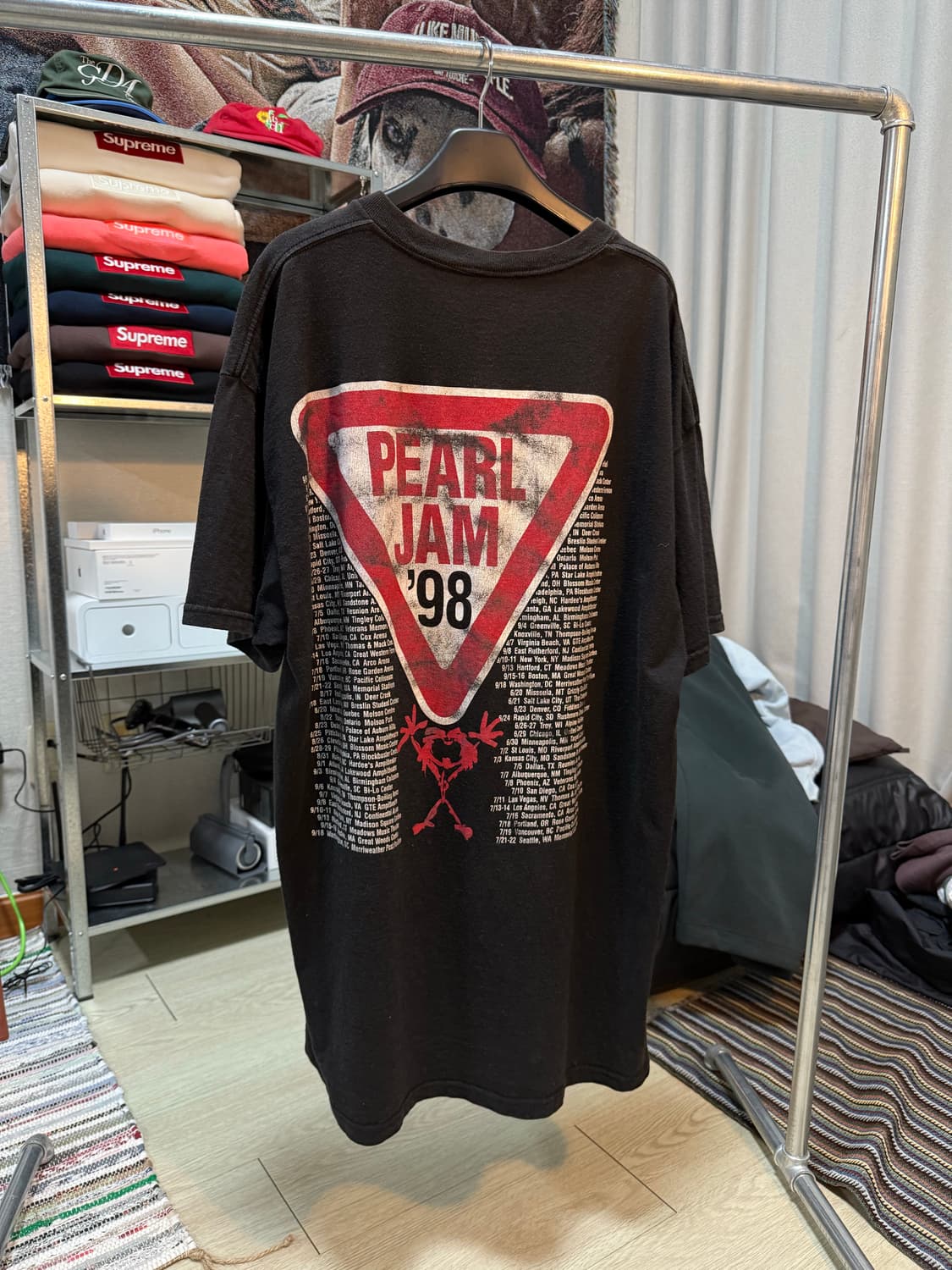 98s pearl jam 펄 잼 반팔 티셔츠 상품이미지2