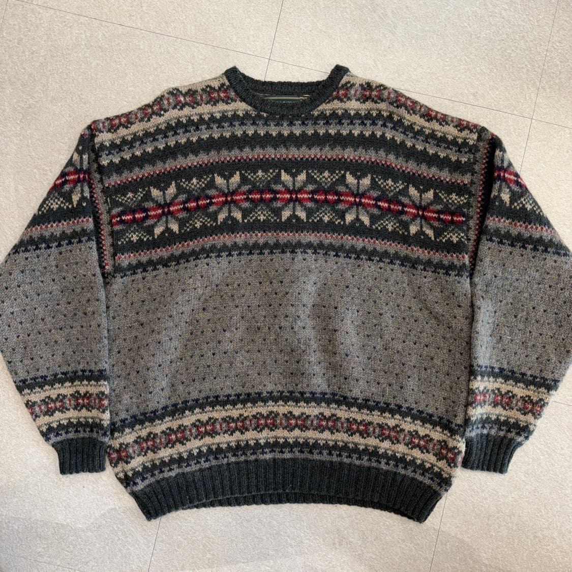 USA 메이드 페어아일 울 니트 상품이미지1