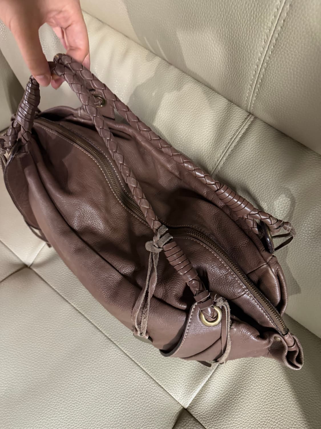 Braided detail slouch shoulder bag 상품이미지4