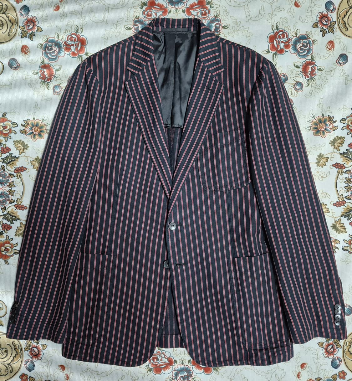 구찌 스트라이프 린넨 자켓/52 상품이미지2