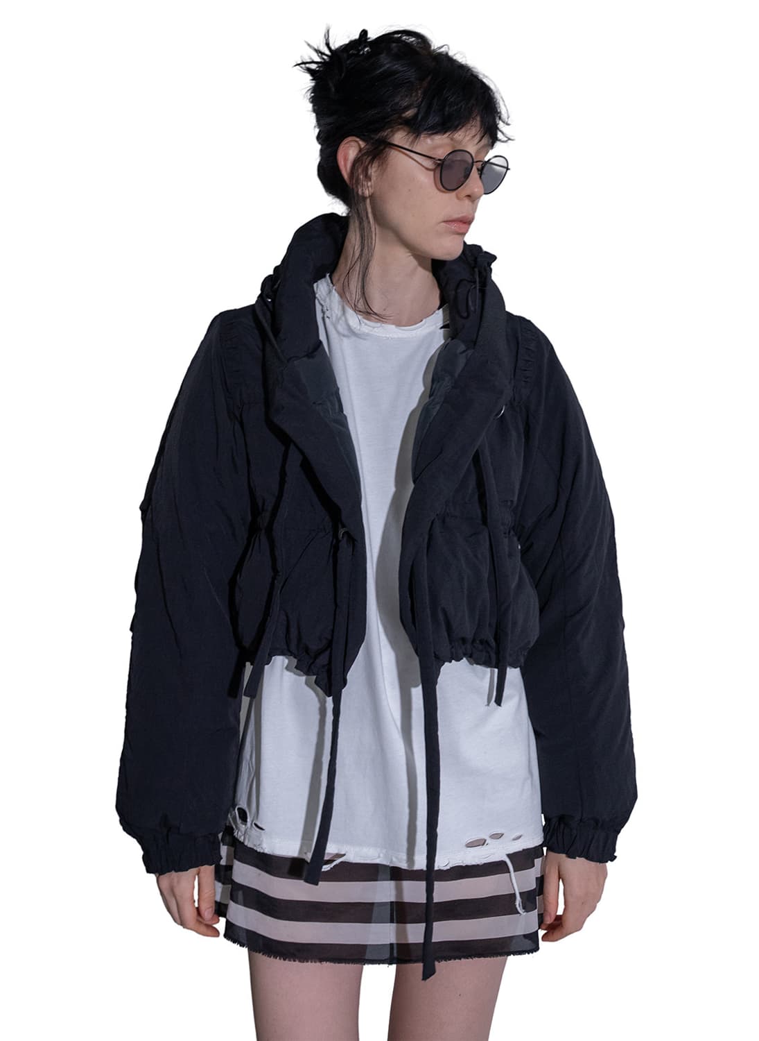 퍼버즈 25fw 스트링 멀티 크롭 다운패딩 상품이미지7