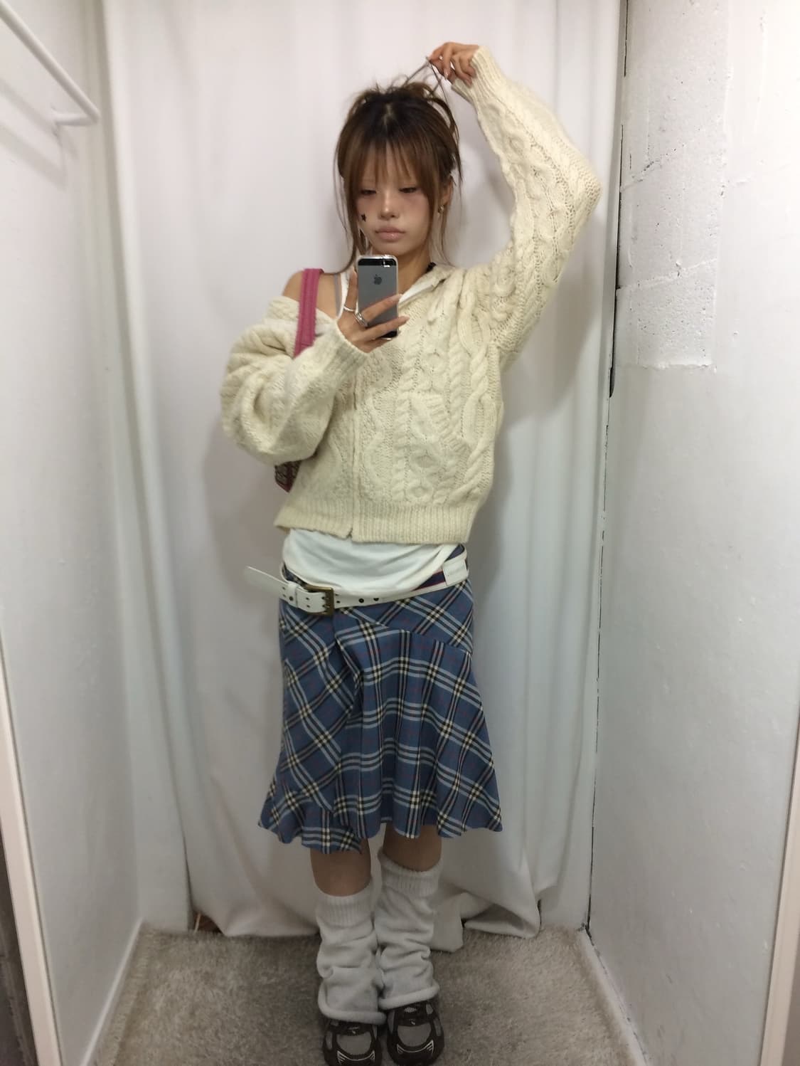 버버리 블루 스커트 코디 🩵 상품이미지1