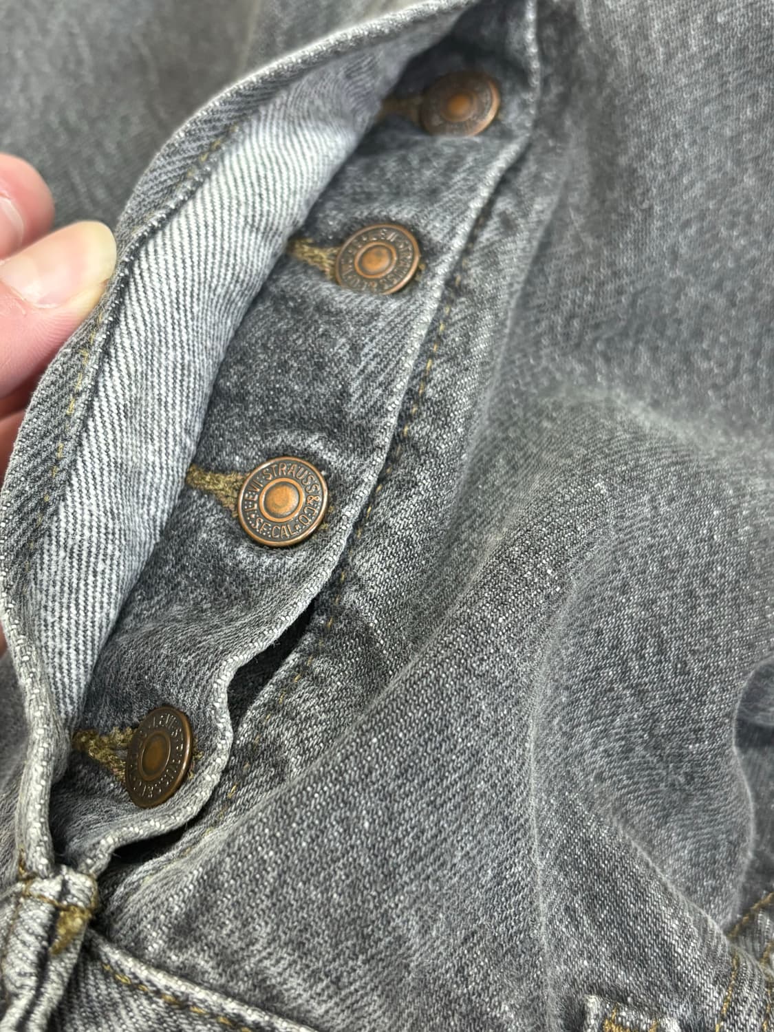 90s Levi’s usa 501 흑청 repaired 언더커버 상품이미지10