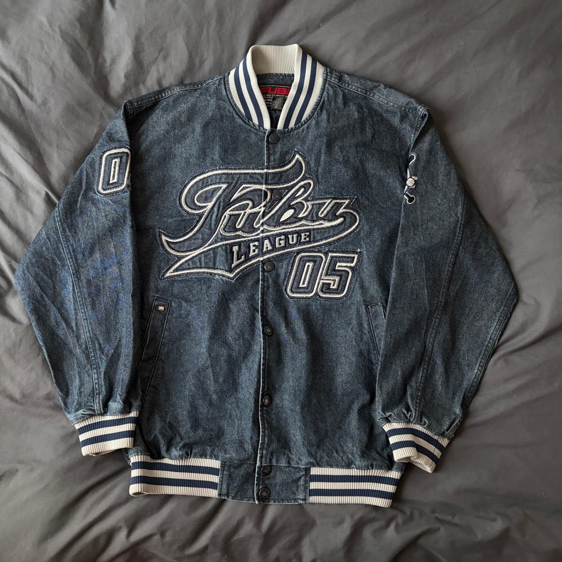 [FUBU] 푸부 데님 바시티 자켓 빈티지 상품이미지1