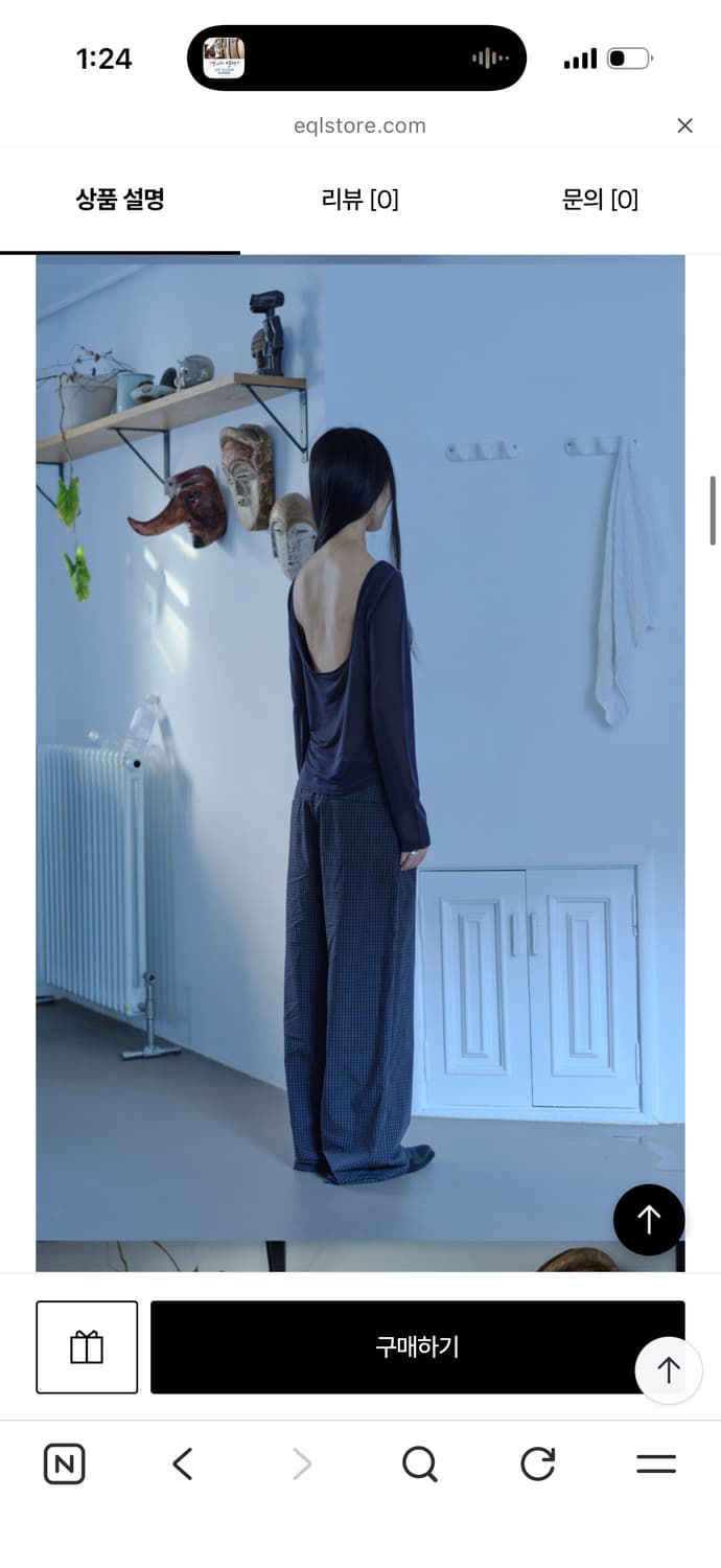베르소 Sheer Layered Sleeve Top 슬리브 탑 파르벵 상품이미지2