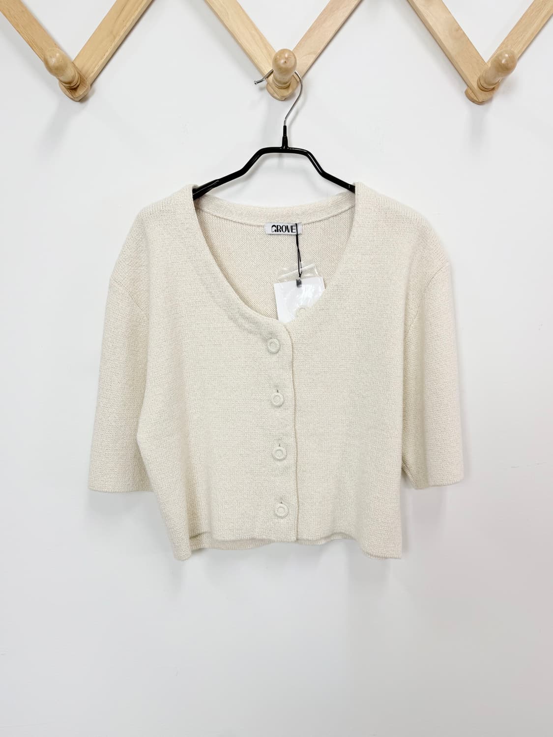 새상품 그로브 롤린 반팔 가디건 상품이미지3