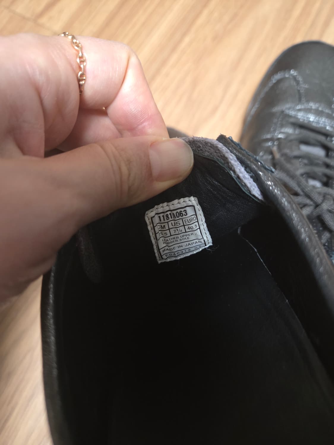 오니츠카타이거 멕시코 66 블랙실버  일본산 255 상품이미지9