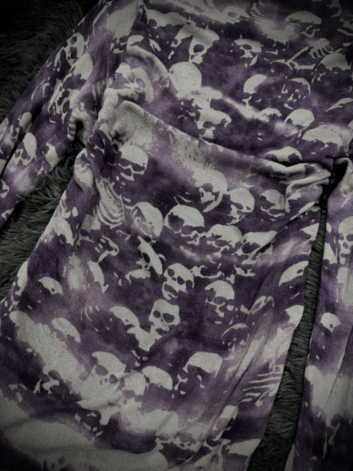 Hysteric Glamour 스컬 패턴 언발란스 니트 상품이미지6