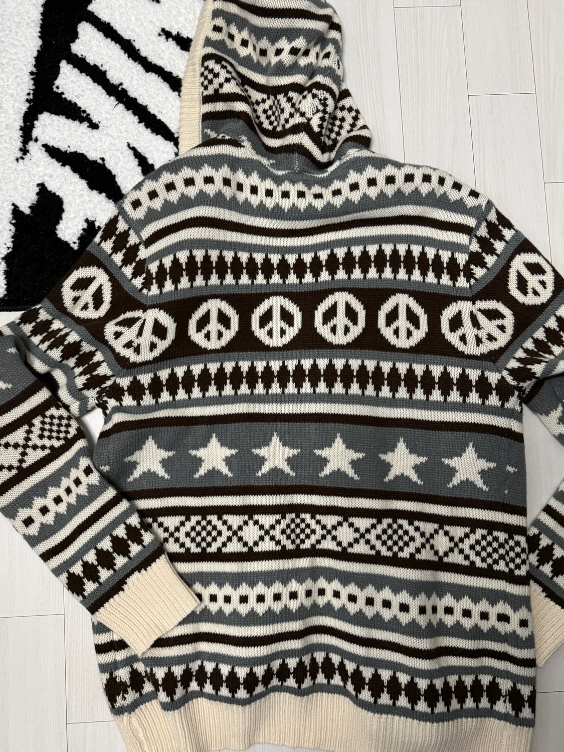 AFB 니트 후드집업 XL 상품이미지2