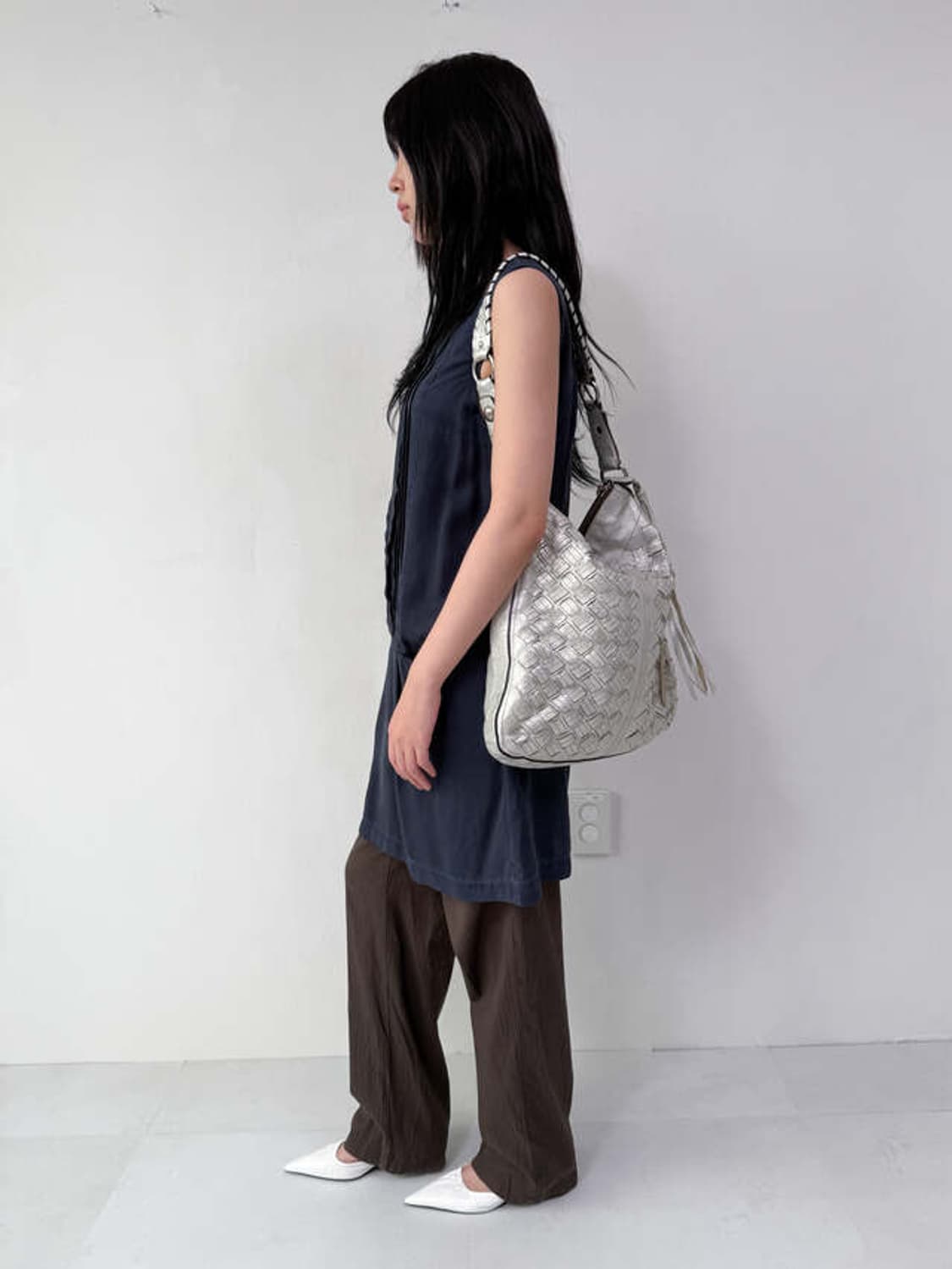 Coach silver shoulder bag 상품이미지3