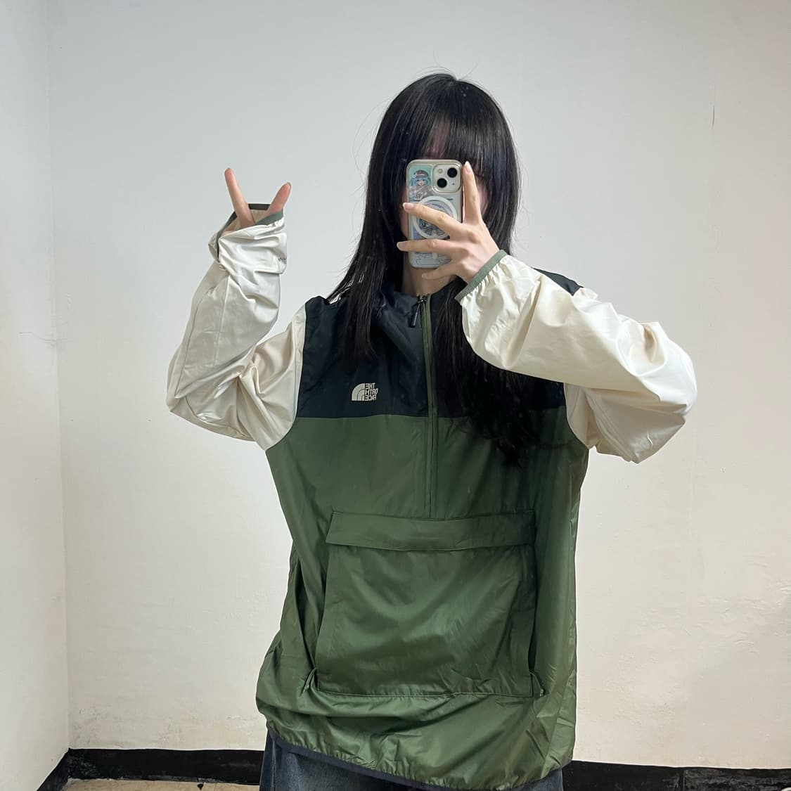 The North Face khaki anorak 상품이미지2