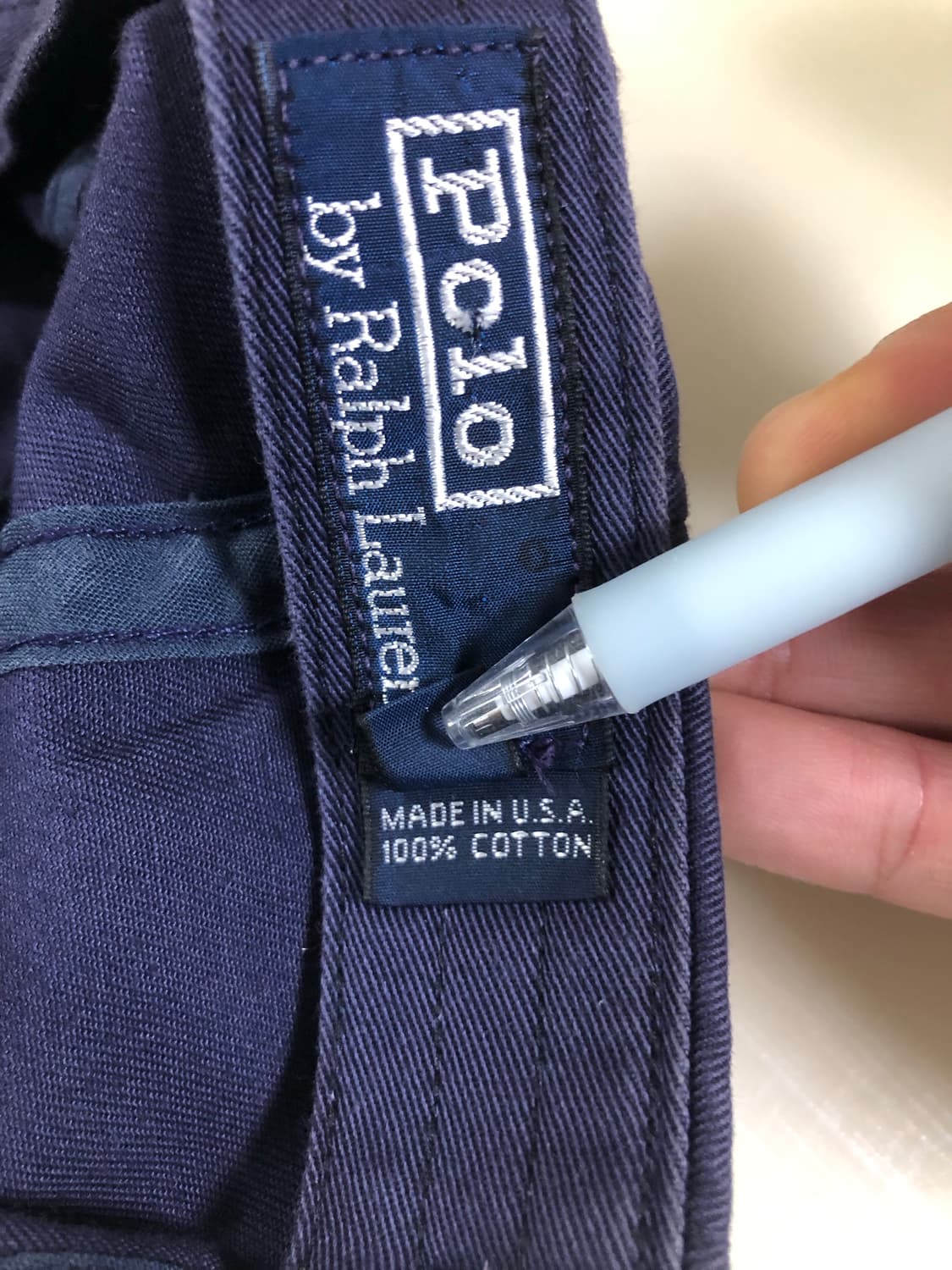 90‘s made in usa 폴로 치노 볼캡 상품이미지6