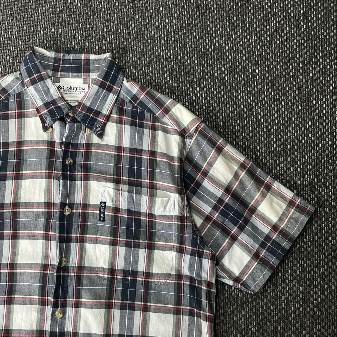 컬럼비아 원포켓 체크 반팔셔츠 S 상품이미지3