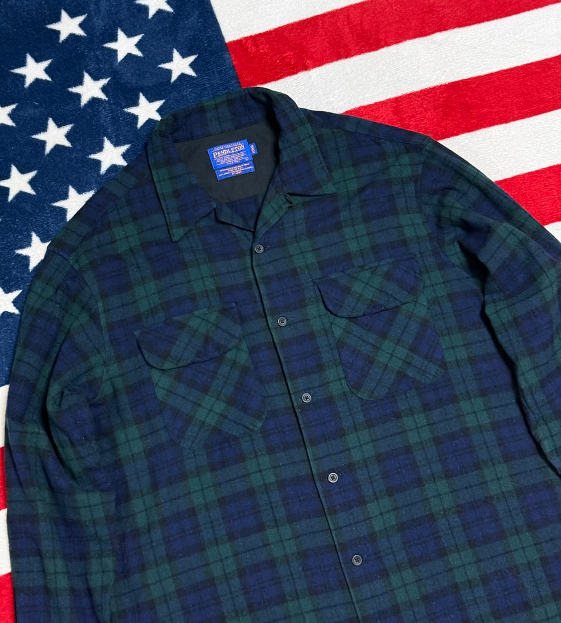 펜들턴 블랙워치 버진 울셔츠 Pendleton Wool Shirt[XL] 상품이미지4