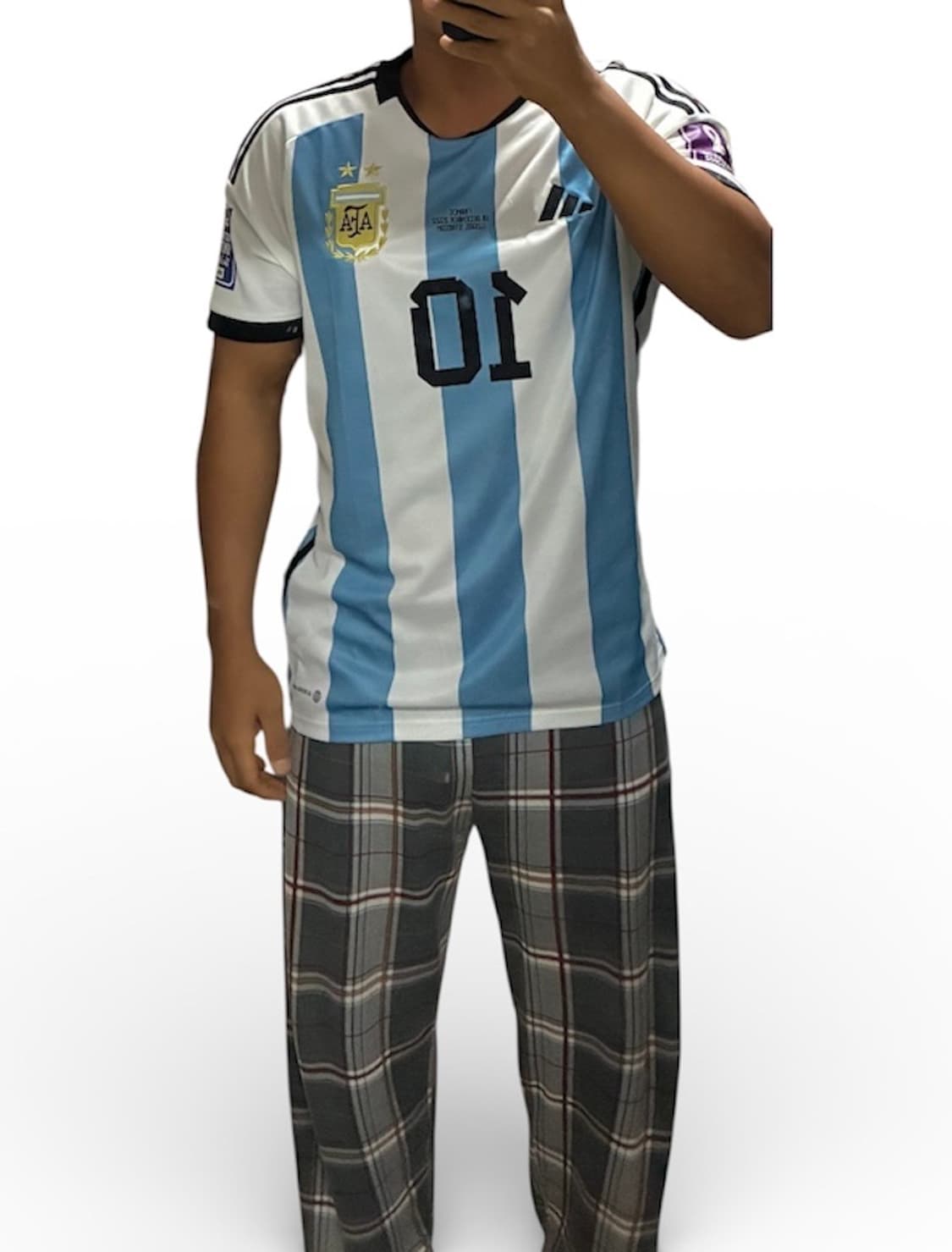 [새상품] 22-24 아디다스 아르헨티나 카타르월드컵 메시 홈 유니폼 M 상품이미지10