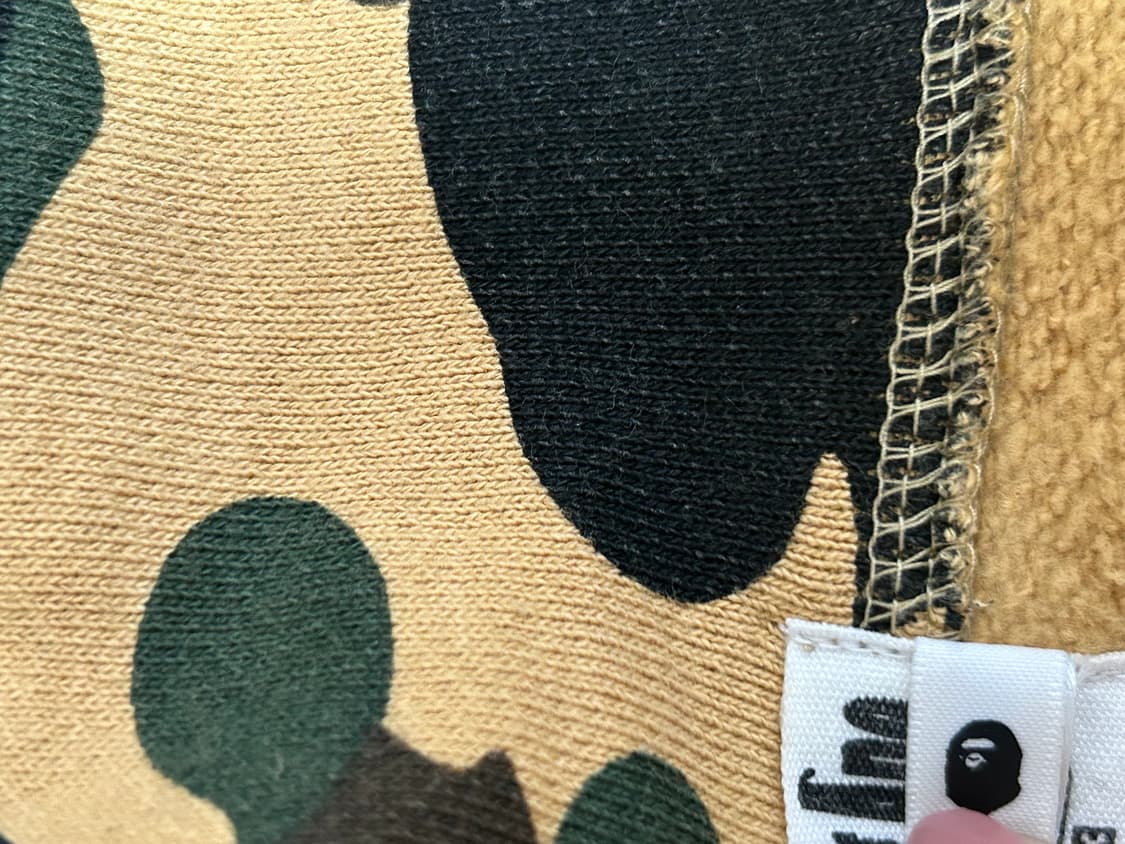 베이프 퍼스트 카모 황계 샤크 후드집업 XL bape 상품이미지7