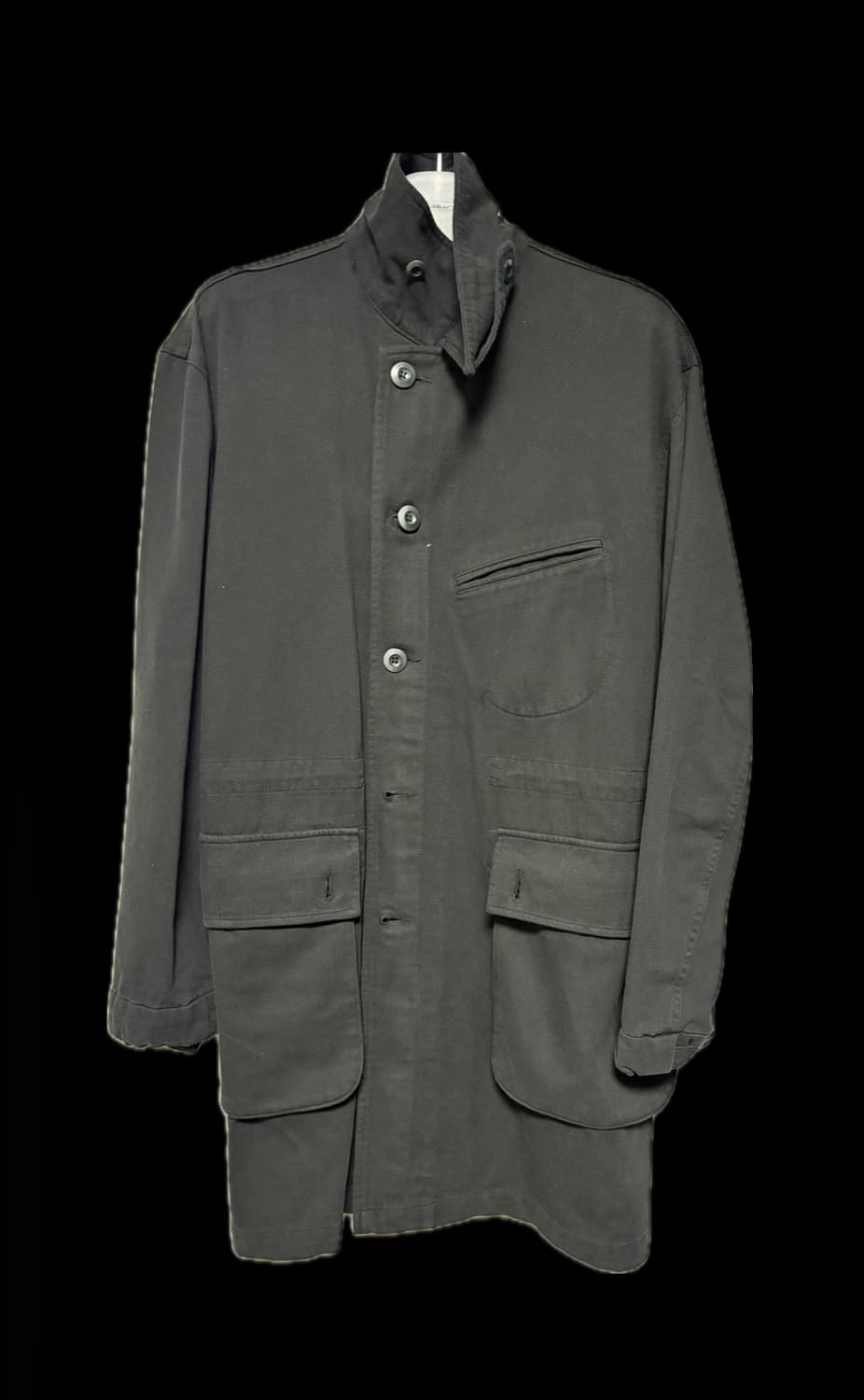 [S] Mil Coat Black 해칭룸 밀코트 블랙 상품이미지5