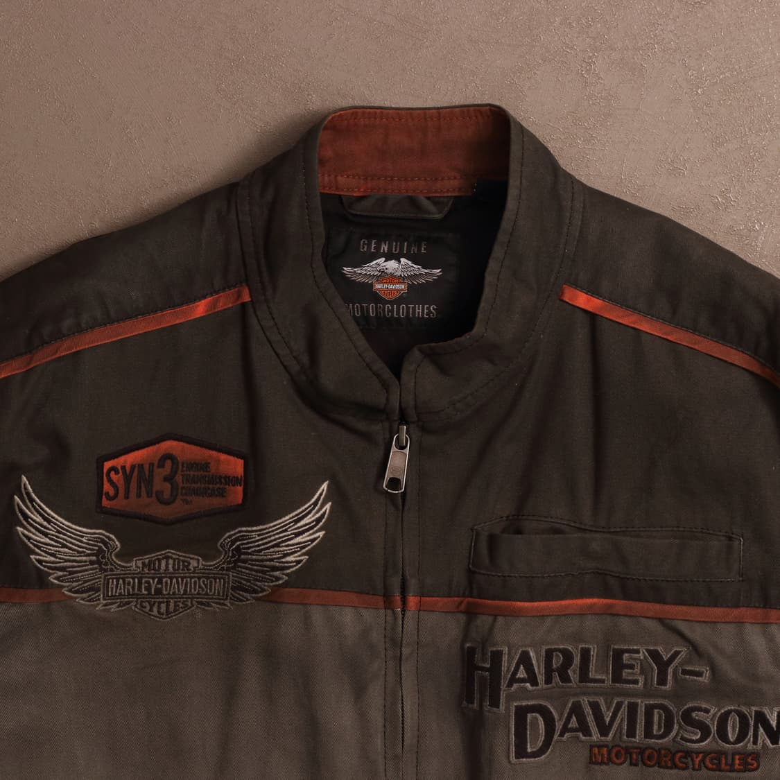00's 할리데이비슨 코튼 레이싱 자켓 A1454 상품이미지2
