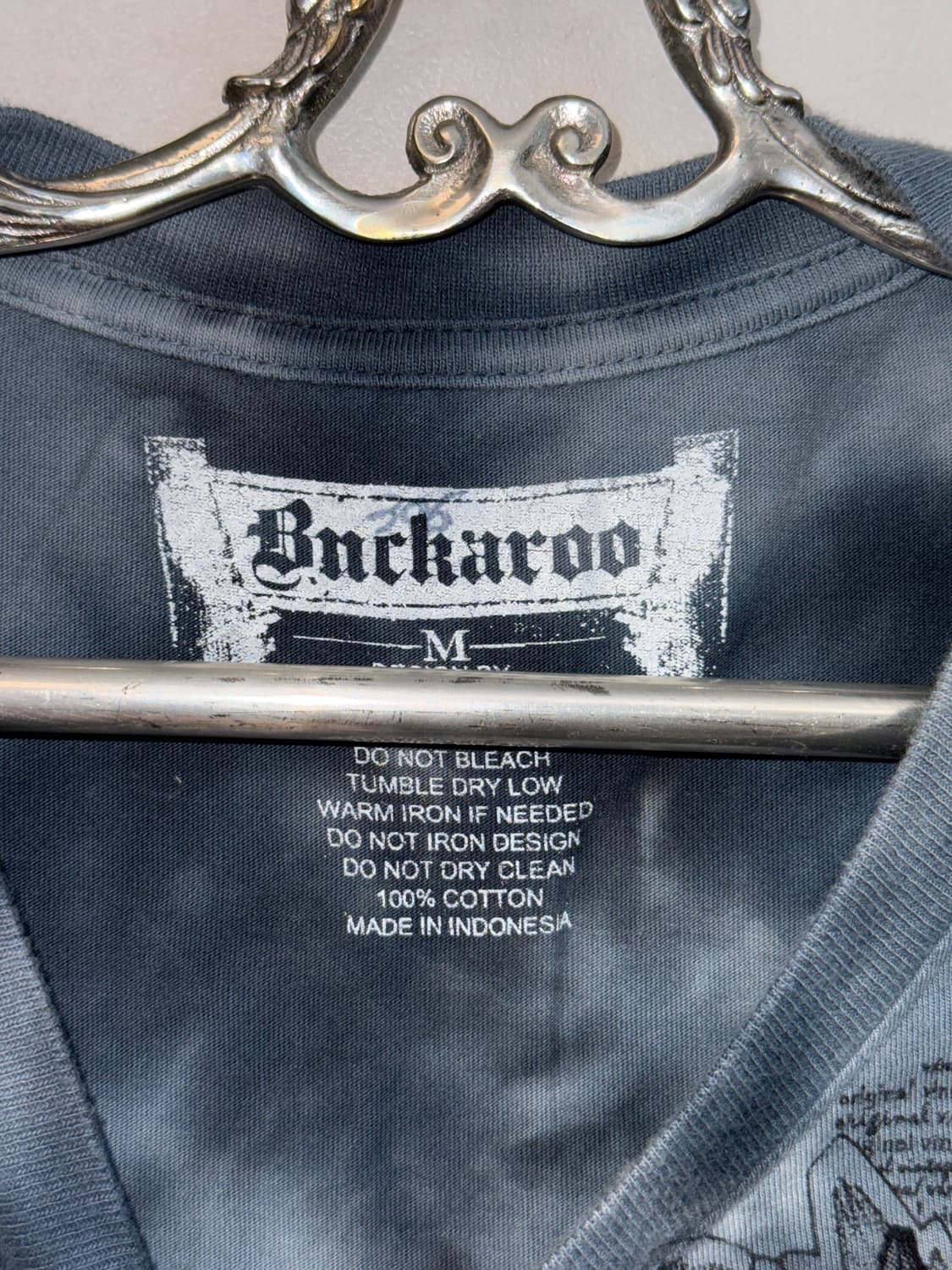 Buckaroo navy oriental punk graphic 반팔티 상품이미지4