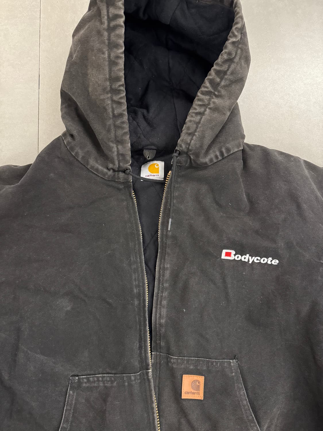 빈티지 칼하트 j130 액티브 자켓 XXL 블랙 상품이미지2