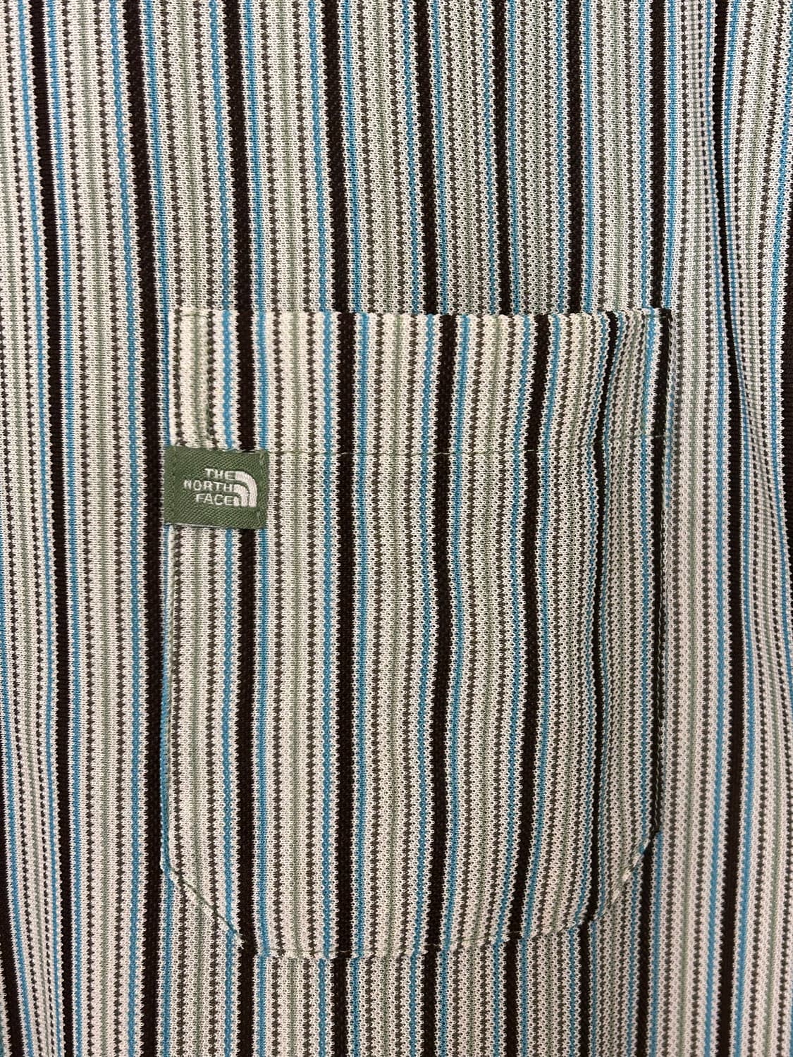 노스페이스 스트라이프 쿨맥스 반팔 셔츠 L 상품이미지4