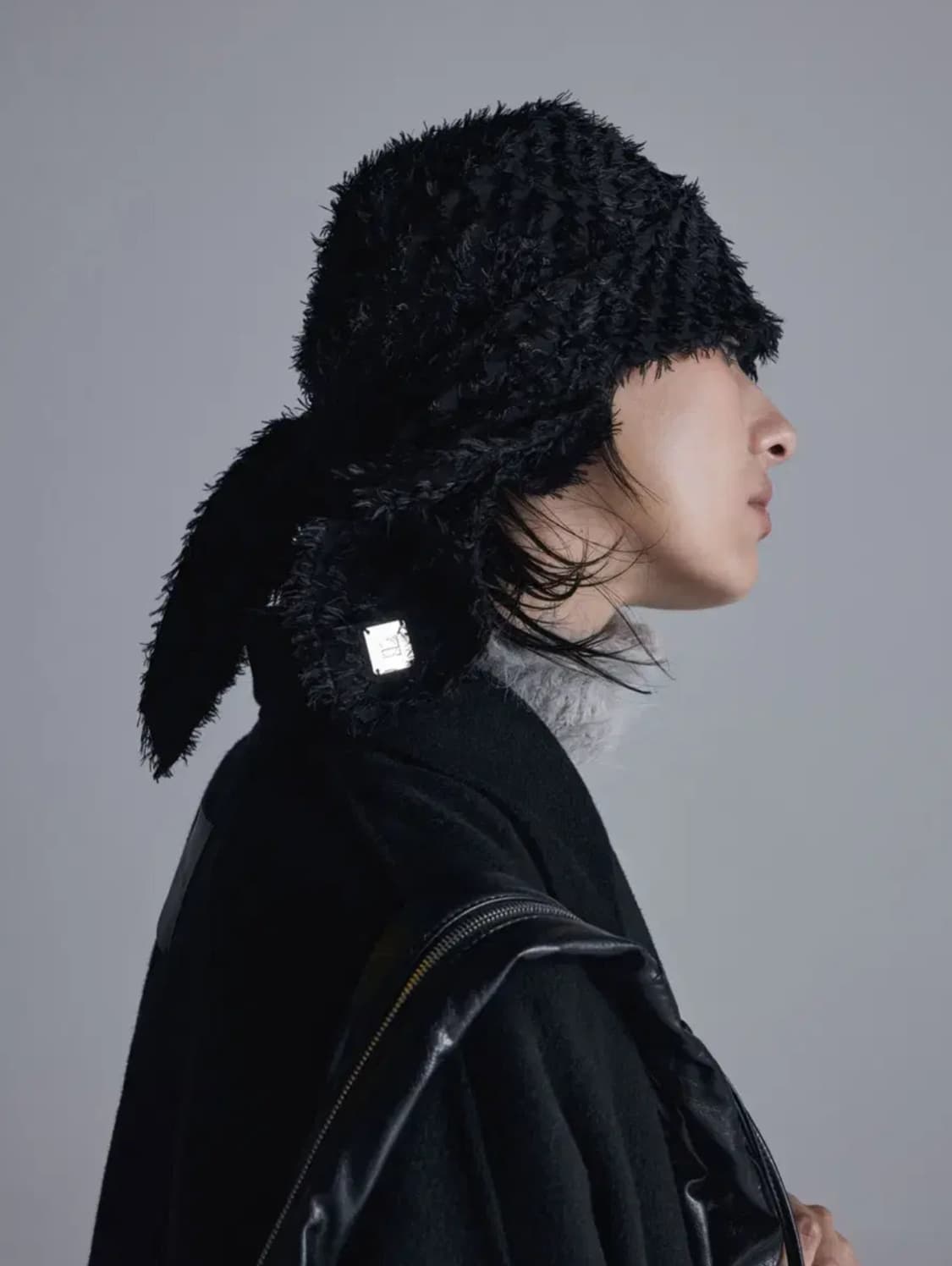 트리밍버드 Fringe Fur Scarf 스카프 블랙 상품이미지1