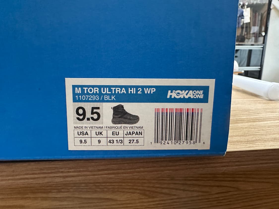 hoka 토르 울트라 하이 BLK 상품이미지5